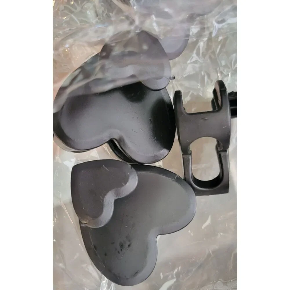 Cascading Heart Hanger Closet Space Savers 20 PC Value Pack, Black
